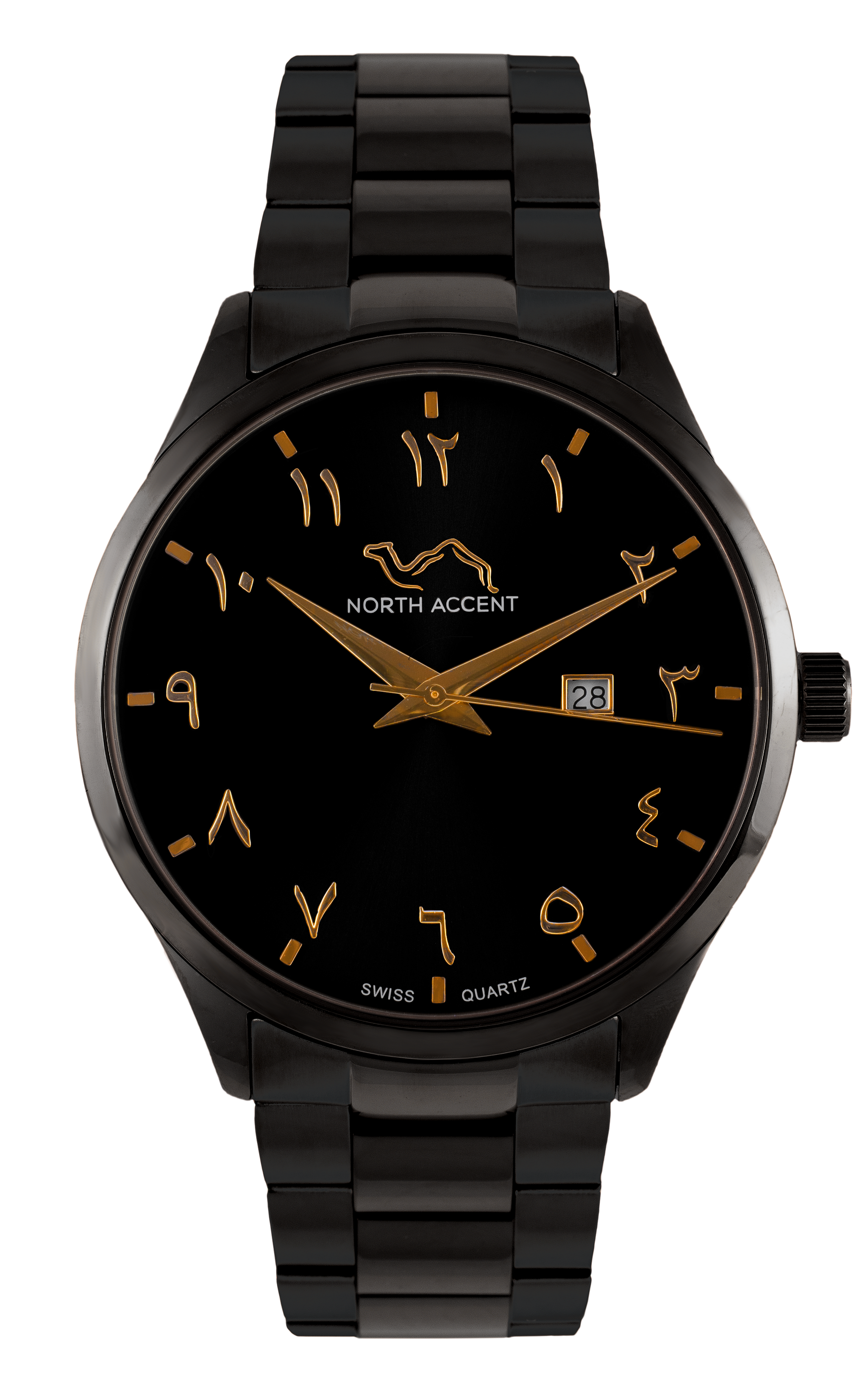 GRAND | Black Gold - NORTH ACCENT Inc., Watch watches men women luxury arabic watch classic minimalist,
