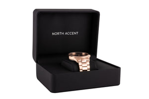 GRAND | Rose Black - NORTH ACCENT Inc., Watch watches men women luxury arabic watch classic minimalist,