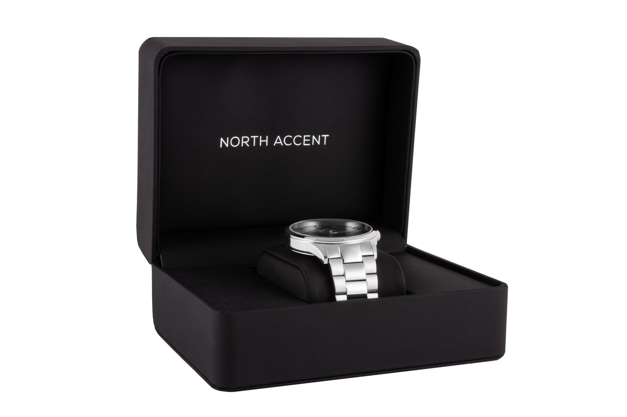 GRAND | Silver Mist - NORTH ACCENT Inc., Watch watches men women luxury arabic watch classic minimalist,