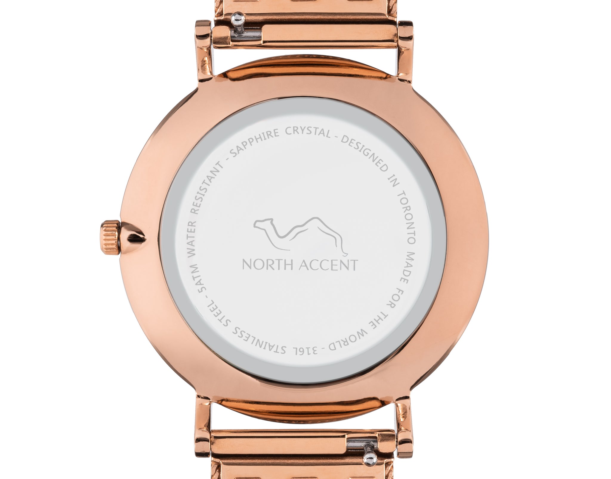 Aswad Rose | Rose Steel - NORTH ACCENT Inc., Watch watches men women luxury arabic watch classic minimalist,